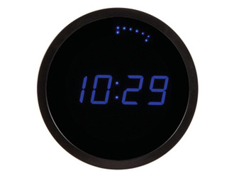 Velleman WC225BL Black,Blue wall clock