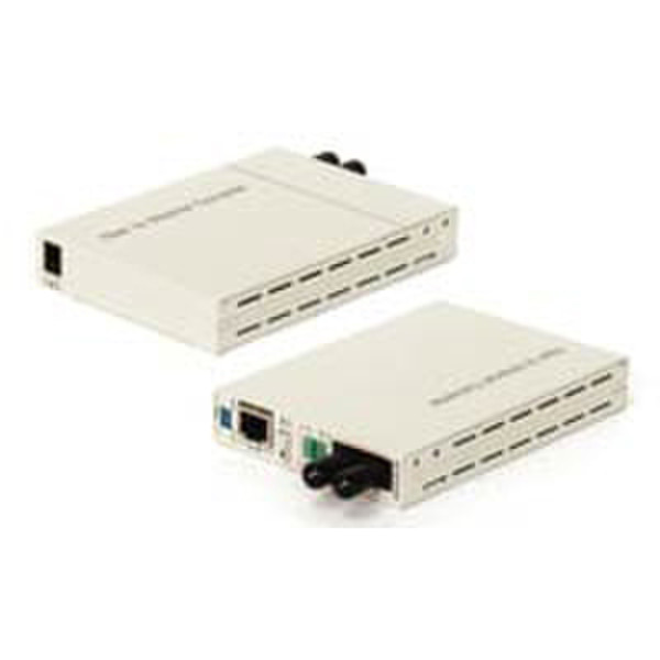 StarTech.com 10/100 Mbps RJ45 to Multimode ST Fiber Media Converter 100Mbit/s Netzwerk Medienkonverter