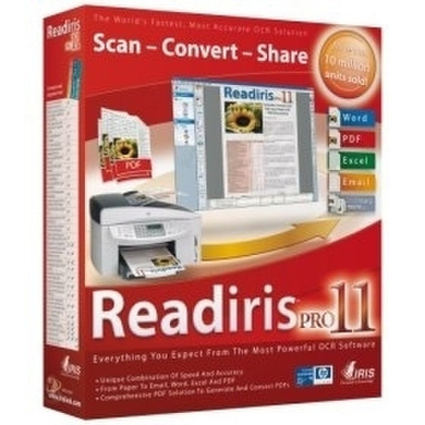 I.R.I.S. Readiris Pro 11.0 Middle East (Arabic, Arabic Hebrew) include IRIS Desktop Search