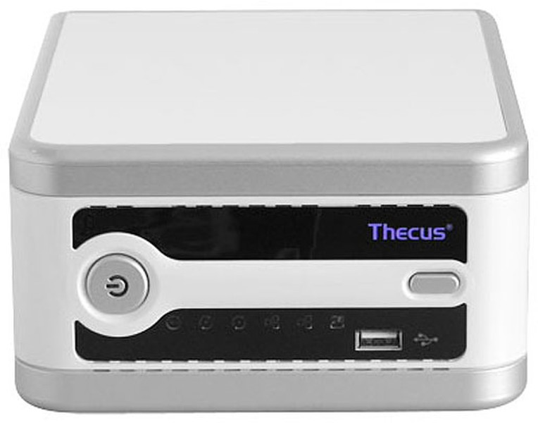 Thecus N2050BD Storage server Настольный Белый, Cеребряный сервер хранения / NAS сервер