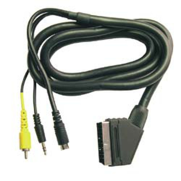 Matsuyama VG225 1.5m SCART (21-pin) RCA Black video cable adapter