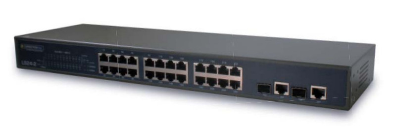 Connection N&C LS24-2 Schwarz Netzwerk-Switch
