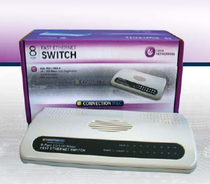 Connection N&C LS8P Weiß Netzwerk-Switch