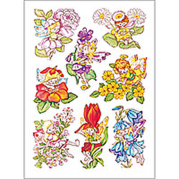 HERMA Decorative label DECOR flower elves 3 sheets Dekorativer Aufkleber