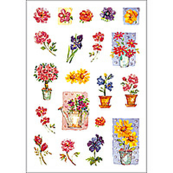 HERMA Decorative label DECOR flower pots glittery 2 sheets декоративная наклейка