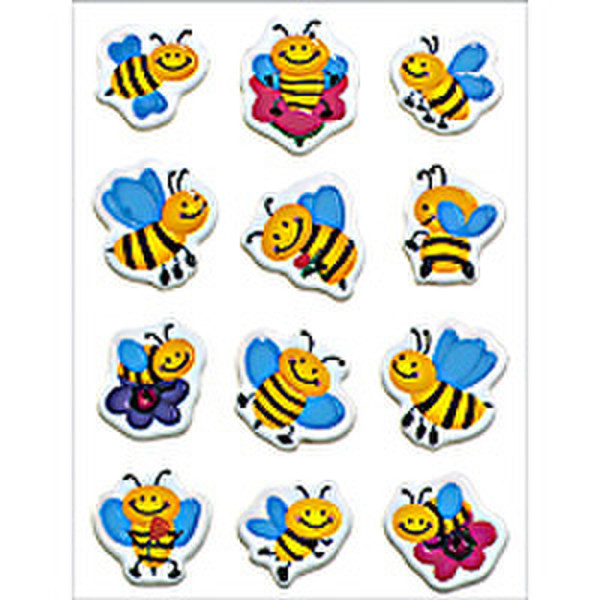 HERMA MAGIC stickers bees embossed 1 sheet Dekorativer Aufkleber