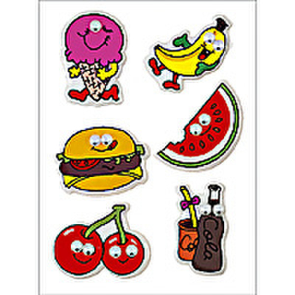 HERMA MAGIC stickers meals with moving eyes 1 sheet decorative sticker