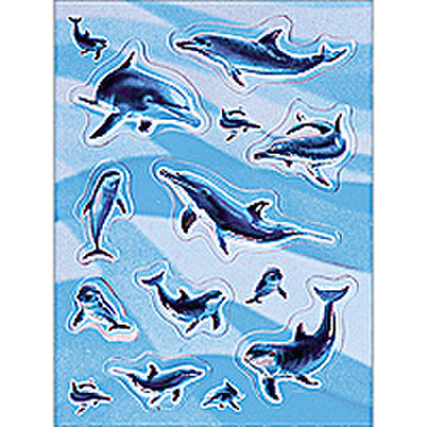 HERMA Decorative labels MAGIC dolphins Pop-up 1 sh. decorative sticker