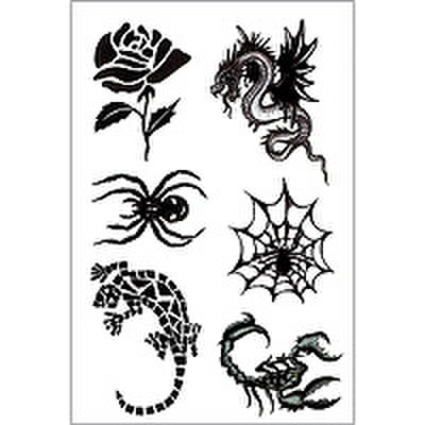HERMA Tattoos Black Art animals 1 sheet декоративная наклейка