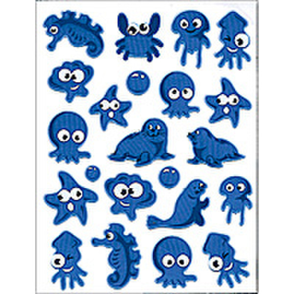 HERMA Decorative labels MAGIC Sea Animals Neon 1 sheet декоративная наклейка