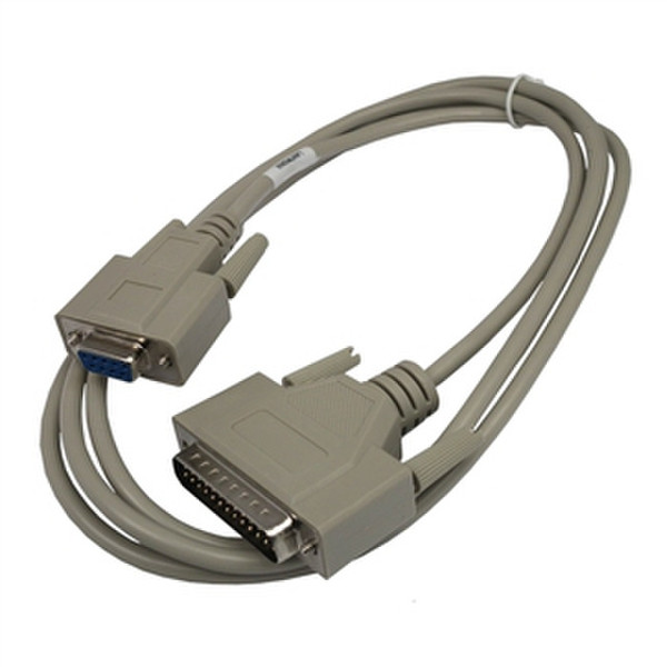 Lantronix 500-163-R 1.8m DB-25 DB-9 Grey serial cable