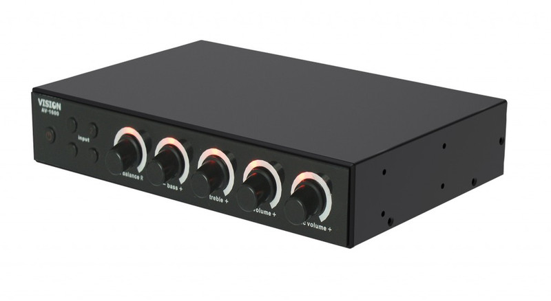 Vision AV-1600 2.0 Дома Проводная Черный усилитель звуковой частоты
