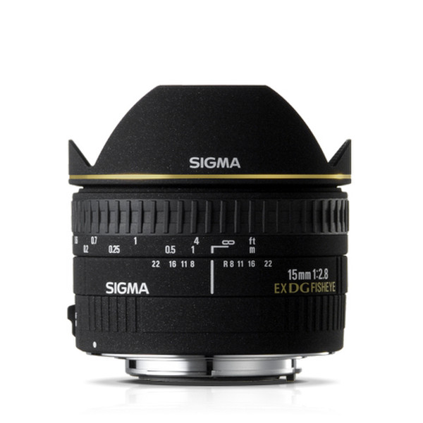 Sigma 15mm F2.8 EX DG Diagonal Fisheye SLR Wide fish-eye lens Schwarz