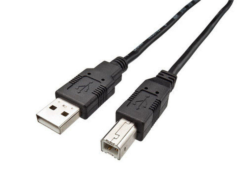 Trust USB-A/USB-B, 3m 3м USB A USB B Черный