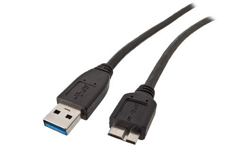 Trust Superspeed USB 3.0 Connect Cable for Micro-USB 1.8м USB A Micro-USB A Черный