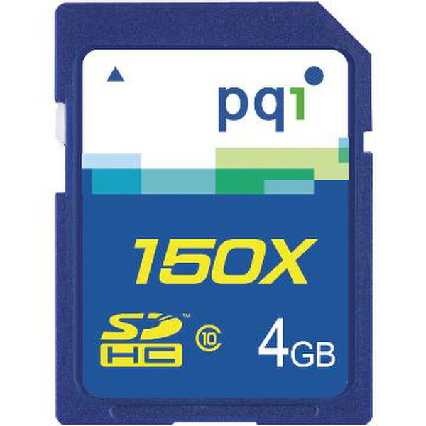 PQI CL10 150X 4GB SDHC memory card