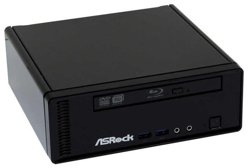 Asrock Mini ION 3D 152B 1.8ГГц D525 Малый настольный ПК Черный Мини-ПК