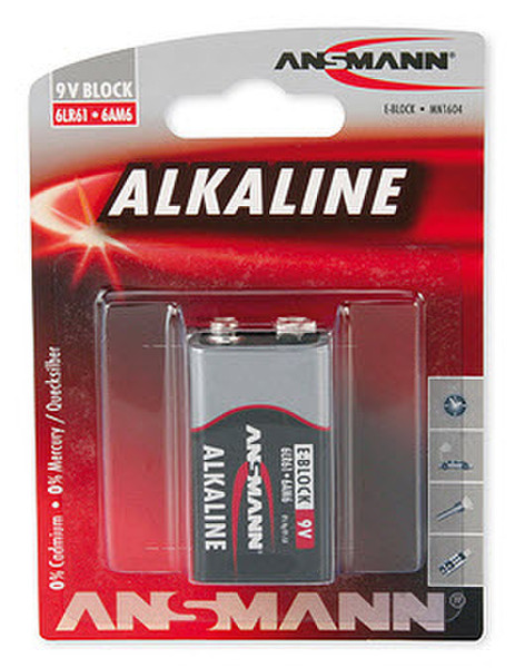 Ansmann 9V E-Block Alkaline 9V rechargeable battery