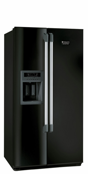 Hotpoint MSZ 926 DF/HA freestanding A+ Black side-by-side refrigerator