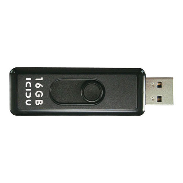 ICIDU Slider Flash Drive 16GB 16ГБ USB 2.0 Type-A Черный USB флеш накопитель