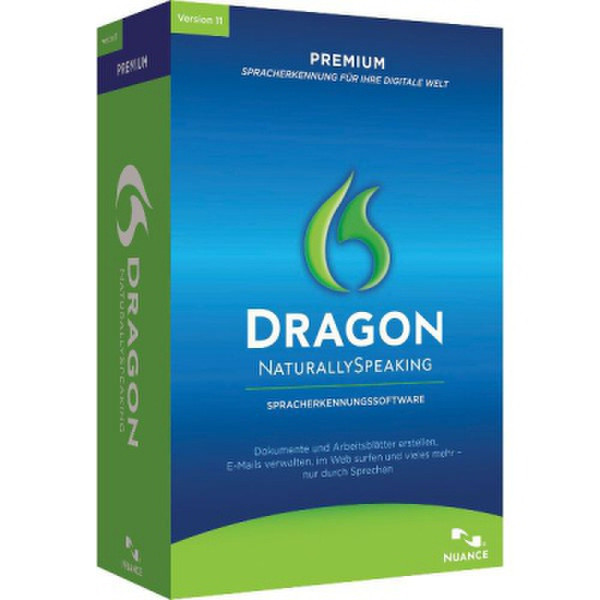 Nuance Dragon NaturallySpeaking 11 Premium, EDU, DE, Win