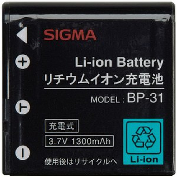 Sigma 6400104 Литий-ионная (Li-Ion) 1300мА·ч 3.7В аккумуляторная батарея