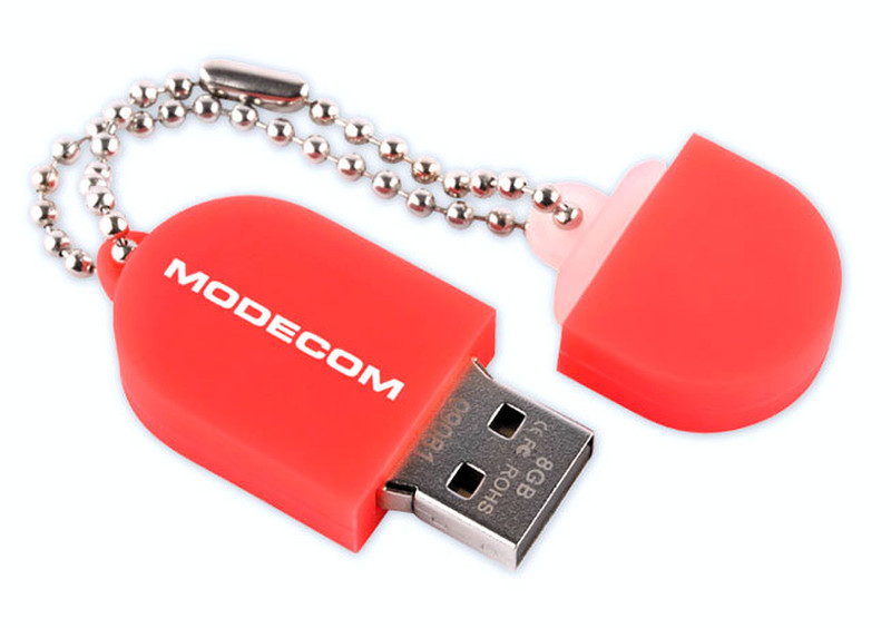 Modecom Flavy 8ГБ USB 2.0 Type-A Красный USB флеш накопитель