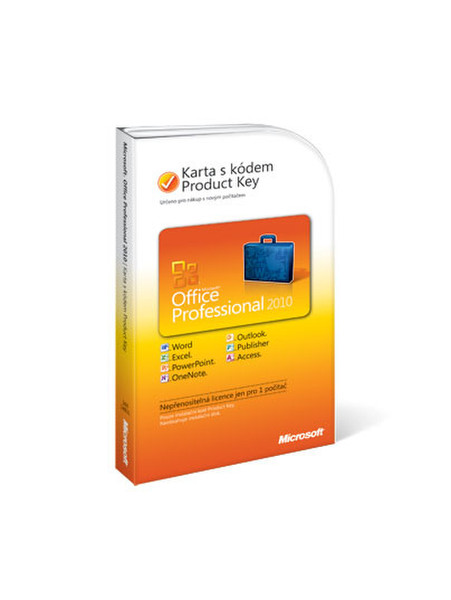 Microsoft Office Professional 2010, PKC, CZ