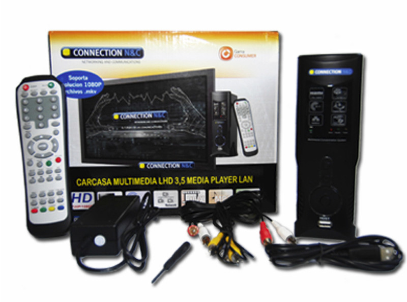 Connection N&C LHD35MPLAN Schwarz Digitaler Mediaplayer