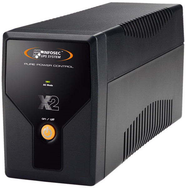 Infosec X2 500VA 500VA Black uninterruptible power supply (UPS)