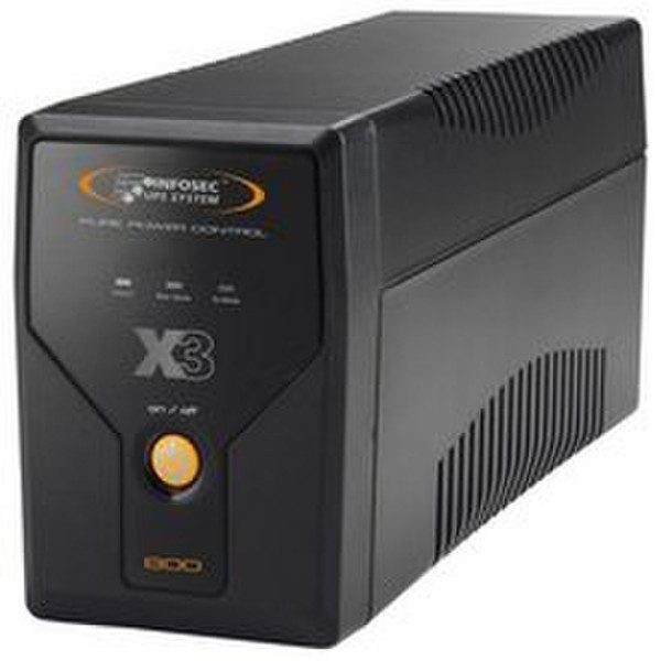 Infosec X3, 1000 VA 1000VA Black uninterruptible power supply (UPS)