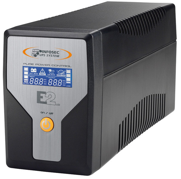 Infosec E2 LCD, 2000VA 2000VA Black uninterruptible power supply (UPS)
