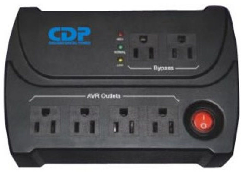 CDP B-AVR1006 1000VA 6AC outlet(s) Compact Black uninterruptible power supply (UPS)