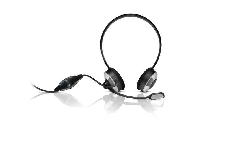 Sweex HM151 Binaural Silber Mobiles Headset