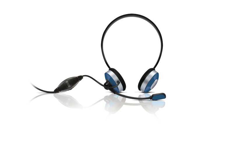 Sweex Neckband Headset Acai Berry Blue