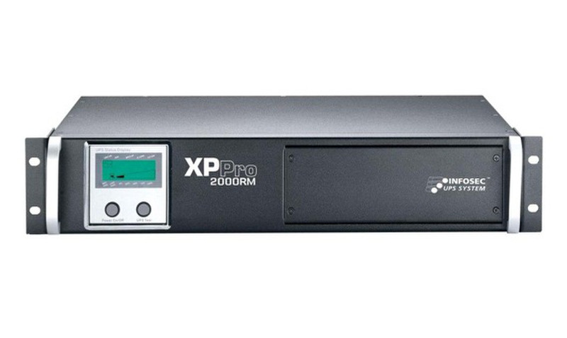 Infosec XP Pro RM, 2000VA 2000VA Black uninterruptible power supply (UPS)