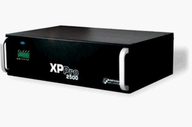 Infosec XP Pro RM, 2500 VA 2500VA Black uninterruptible power supply (UPS)