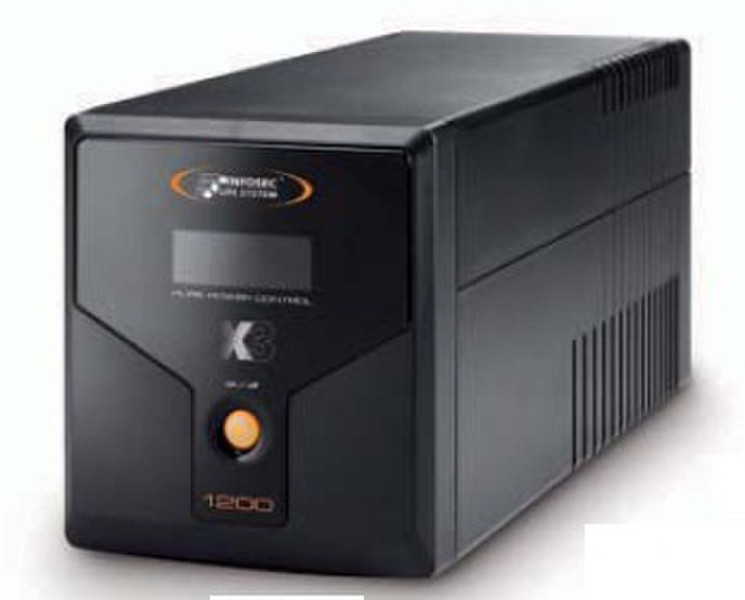 Infosec X3, 1200 VA 1200VA Black uninterruptible power supply (UPS)