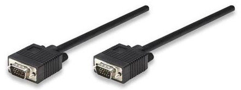 Manhattan 11m HD15 Cable 11m VGA (D-Sub) VGA (D-Sub) Black