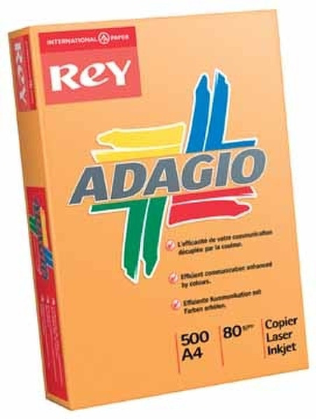 Rey Adagio A4 80 g/m² Rose 500 sheets Розовый бумага для печати
