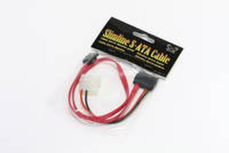 Scythe Slim-Line SATA 0.45м Красный кабель SATA