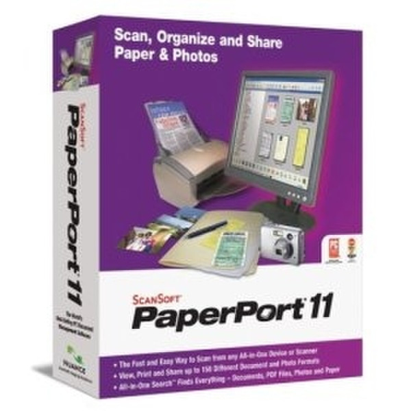 Nuance PaperPort (Media kit) ScanSoft v11 CD WIN32 Nordic
