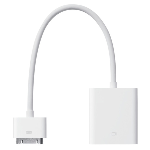 Apple MC552 Apple 30-pin VGA Белый кабельный разъем/переходник