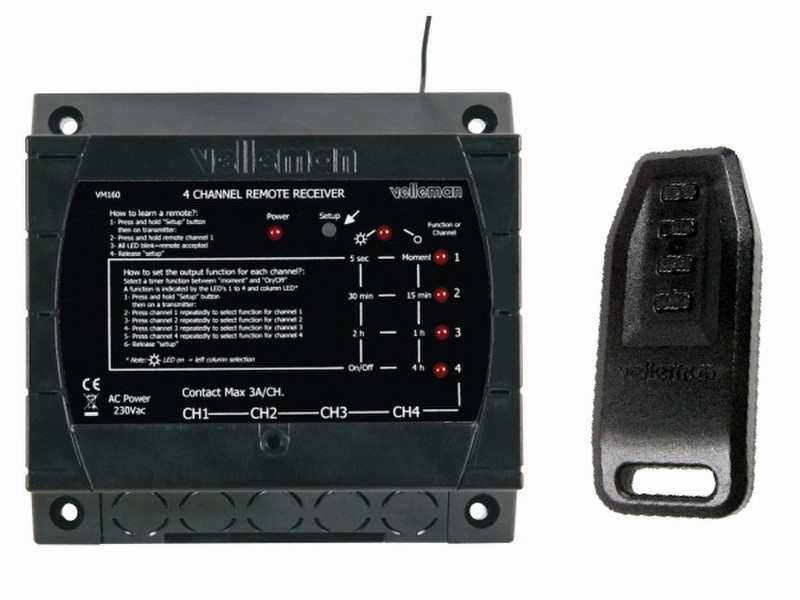 Velleman VM160 remote control
