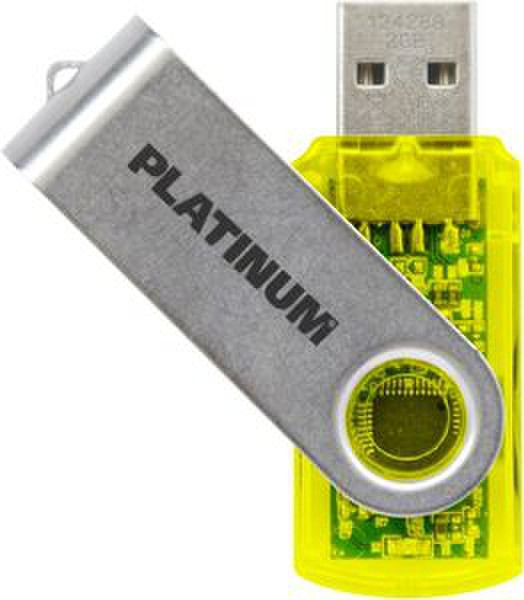 Bestmedia Twister 32GB 32ГБ USB 2.0 Type-A Прозрачный, Желтый USB флеш накопитель