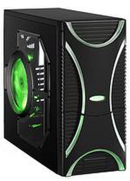 Super Flower SF465T1-BK Midi-Tower Black,Green computer case