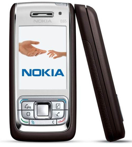 Nokia E65 Коричневый, Cеребряный смартфон