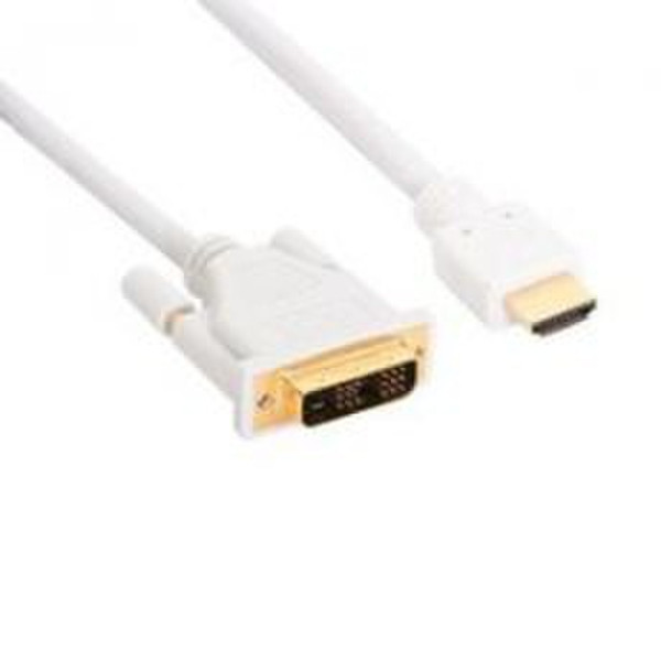 InLine 17666U 10m HDMI DVI-D Weiß Videokabel-Adapter