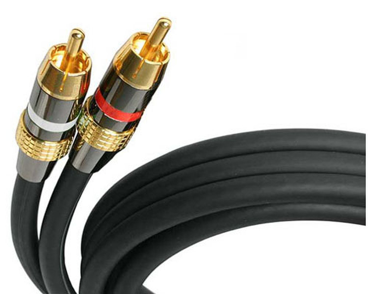 StarTech.com 25 ft Premium RCA Audio Cable (Special Order) 7.62м Черный аудио кабель