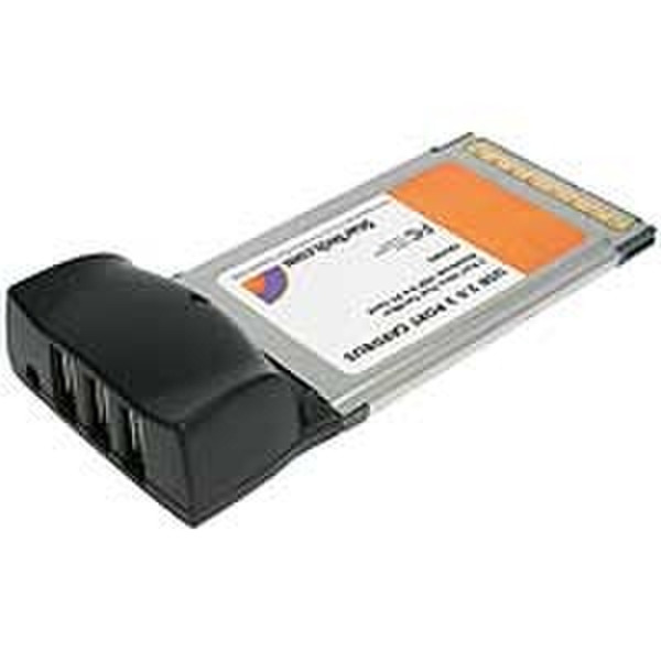 StarTech.com 3 Port USB 2.0 CardBus Adapter интерфейсная карта/адаптер